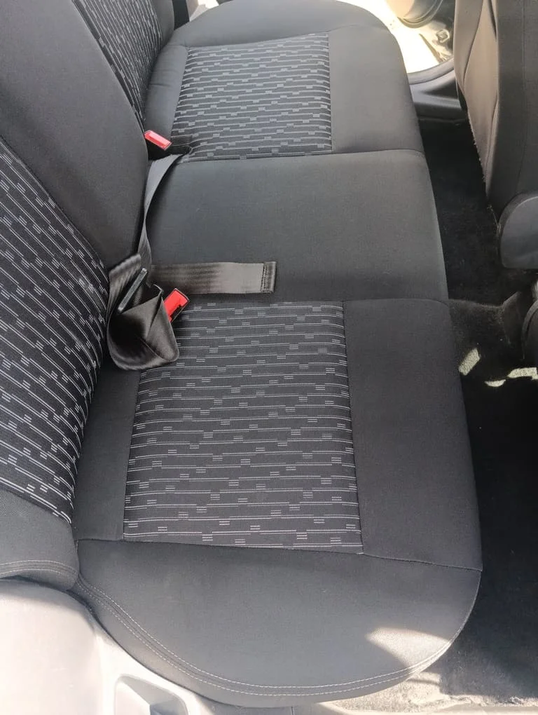 Banco do carro depois da higienização